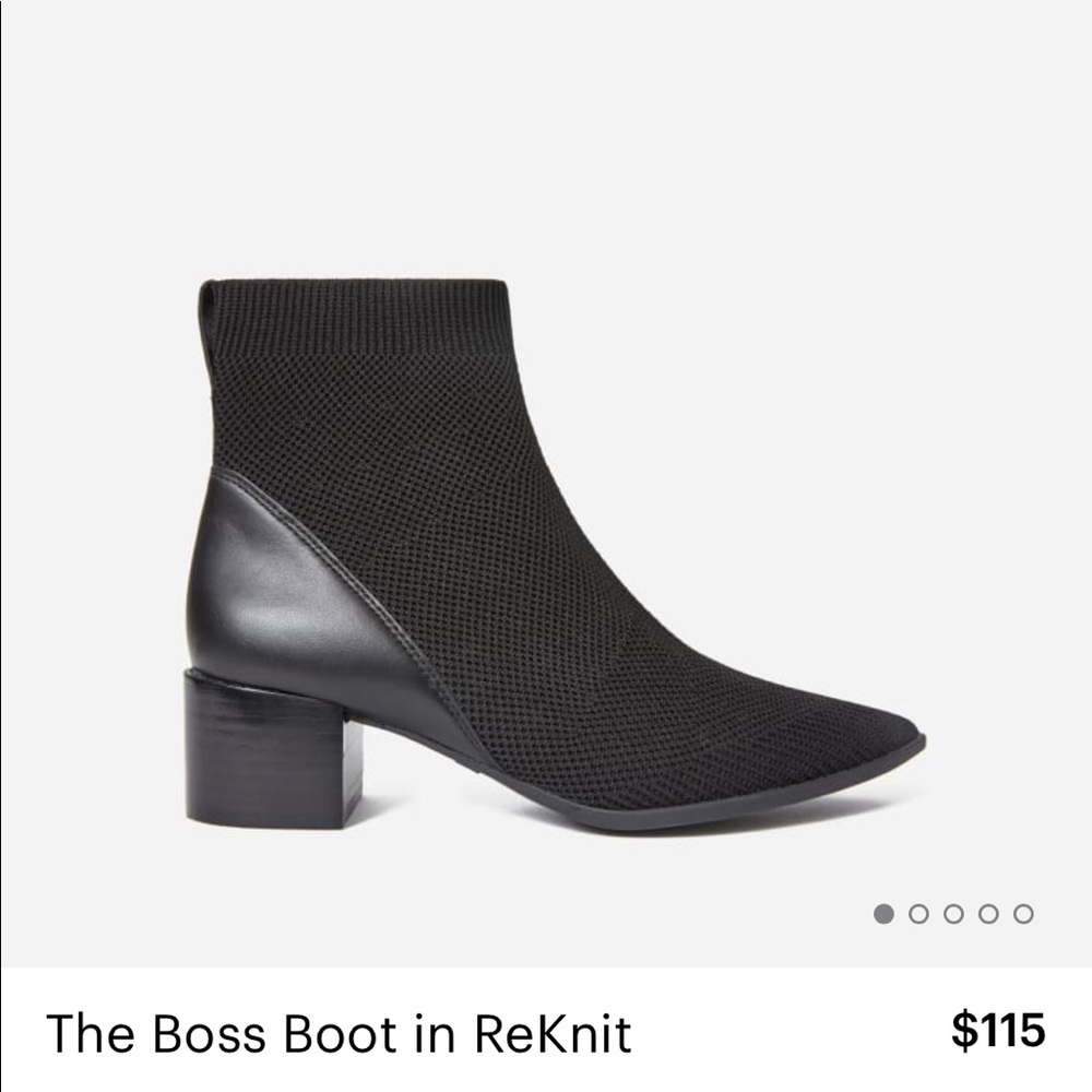 Everlane Boss Boot Reknit Sz 8 Black